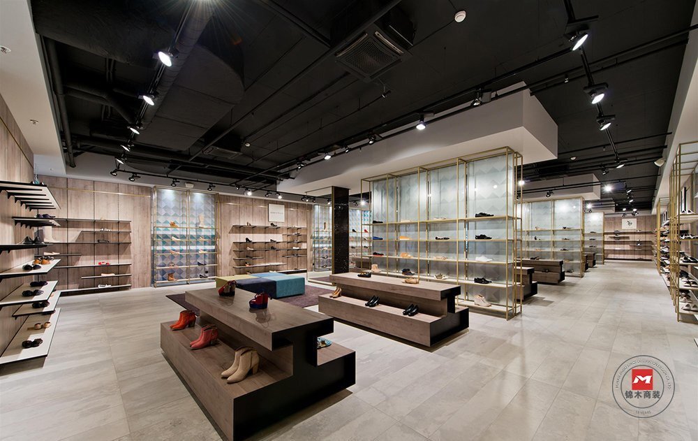 热风鞋店|新潮流鞋店面装修设计效果 - 长沙锦木装饰工程设计
